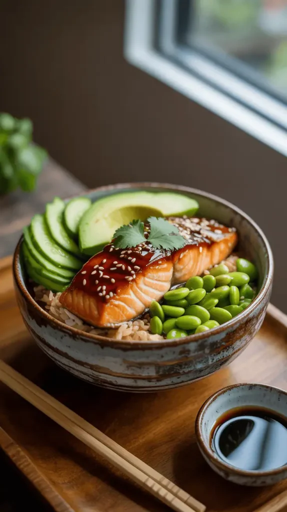 Teriyaki Salmon Rice Bowls