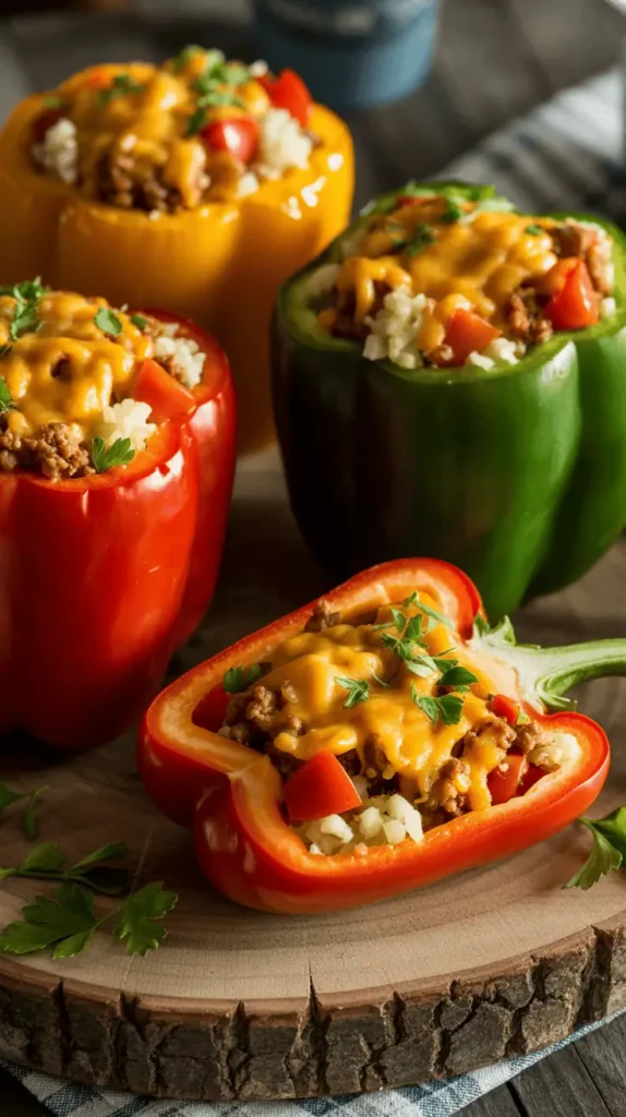 Air Fryer Stuffed Bell Peppers