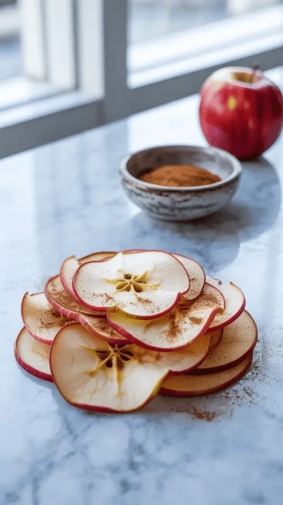 Apple Chips with Cinnamon