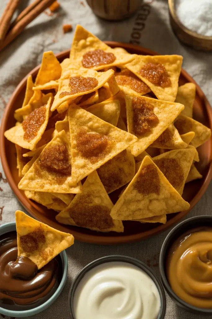 Crispy Air Fryer Cinnamon Sugar Tortilla Chips