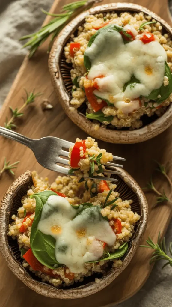 Stuffed Portobello Mushroom Caps