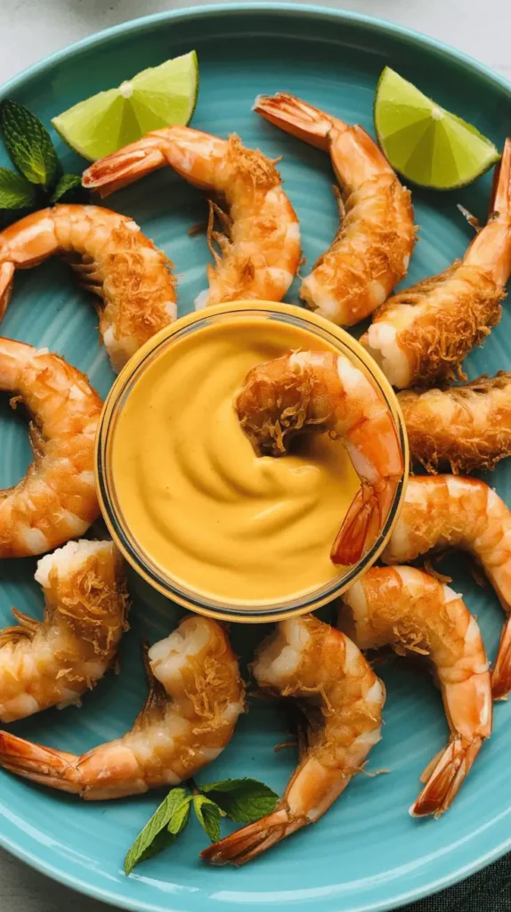 Air Fryer Coconut Shrimp with Mango Dipping Sauce