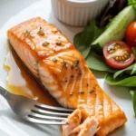 Crispy Honey Garlic Air Fryer Salmon