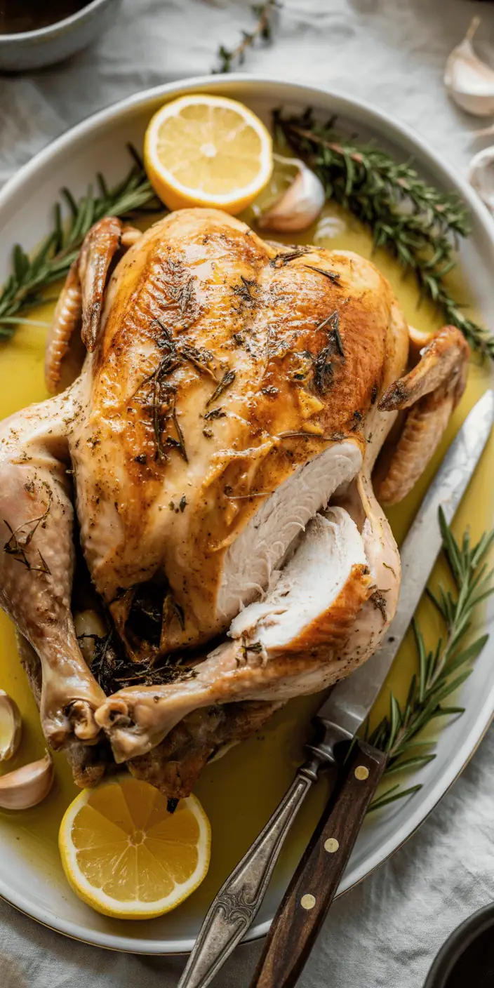 30-Minute Lemon Herb Whole Chicken