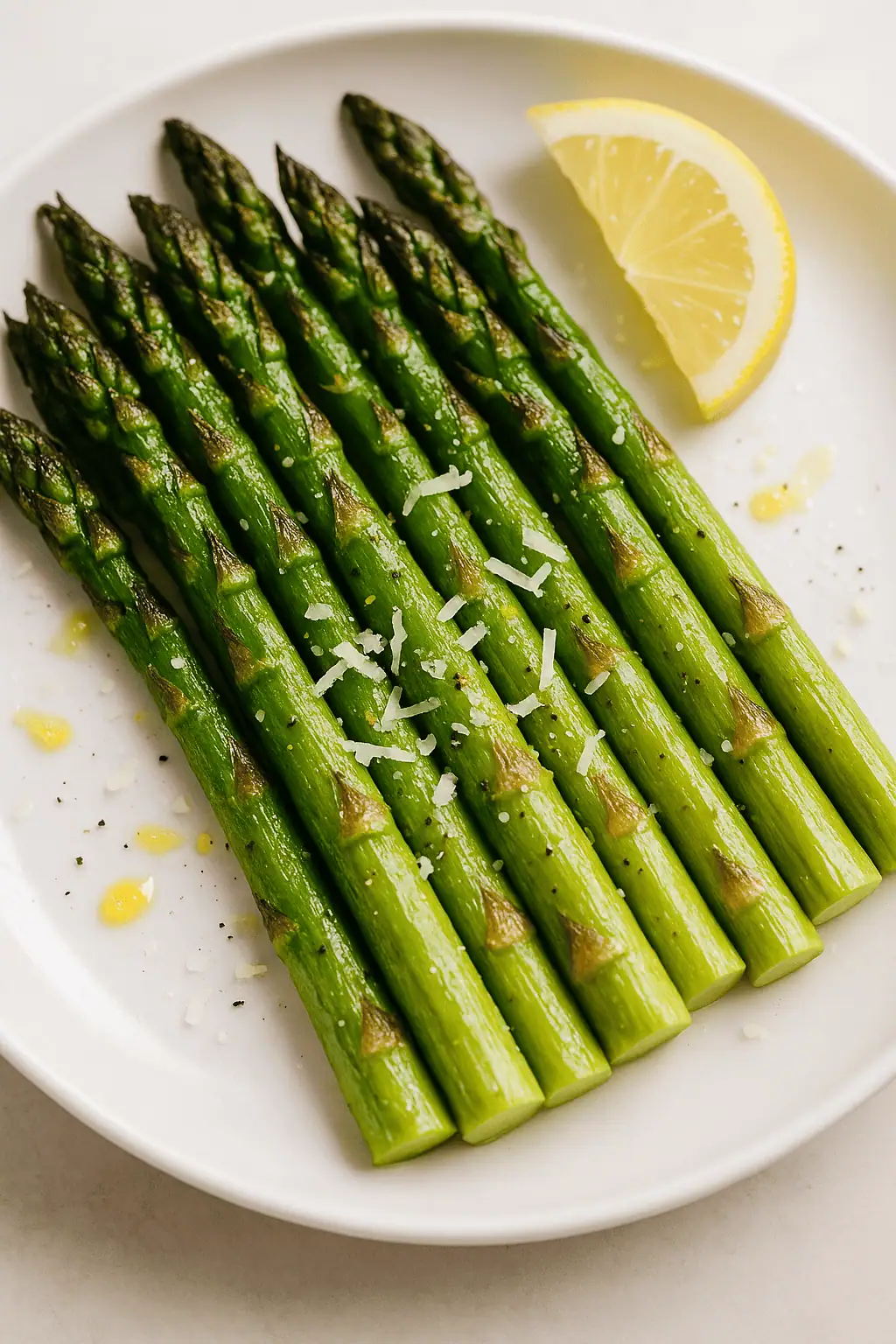 Once done, drizzle with fresh lemon juice and sprinkle with Parmesan if desired.