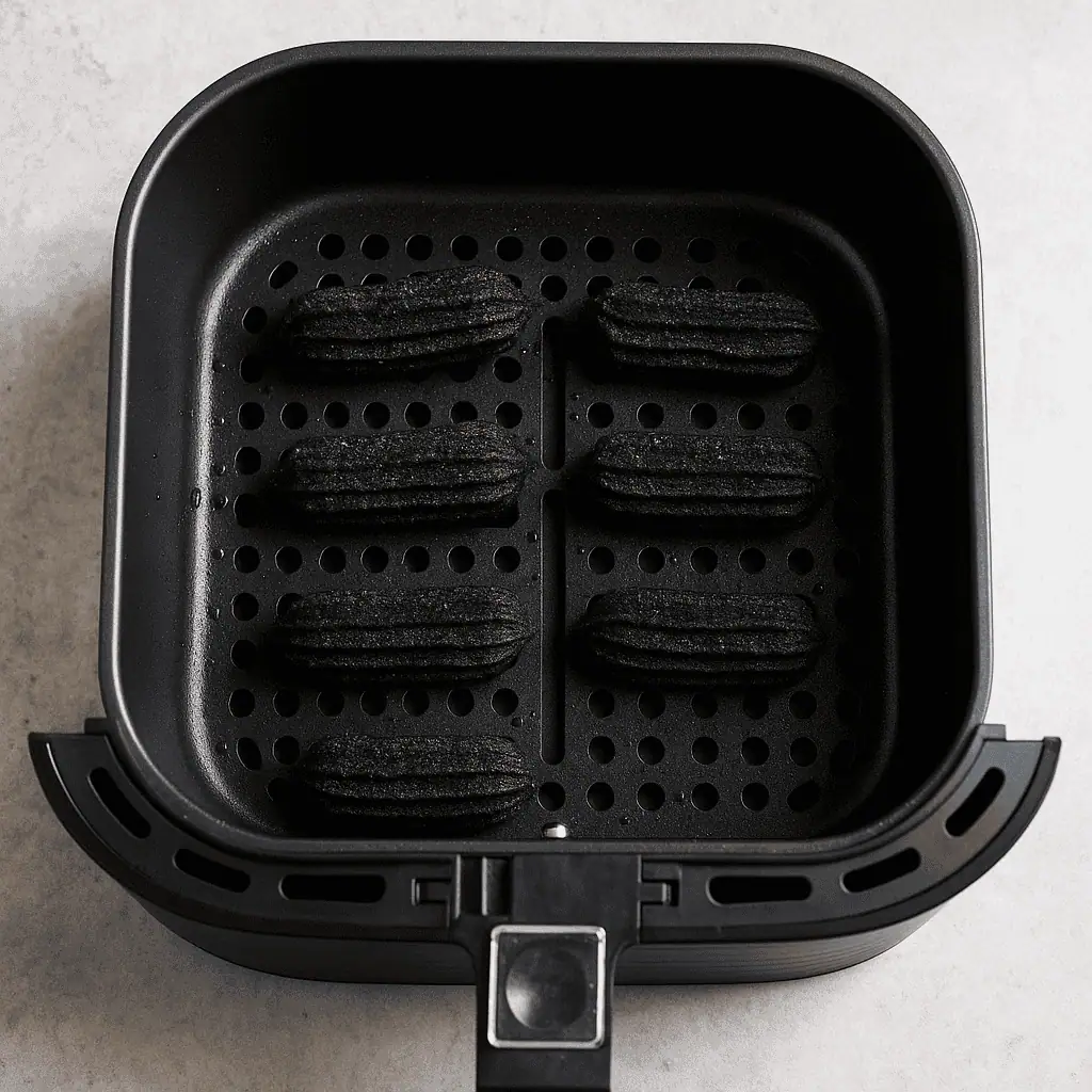Air Fry: Cook at 350°F for 6–8 minutes, or until the churros are crispy on the outside.