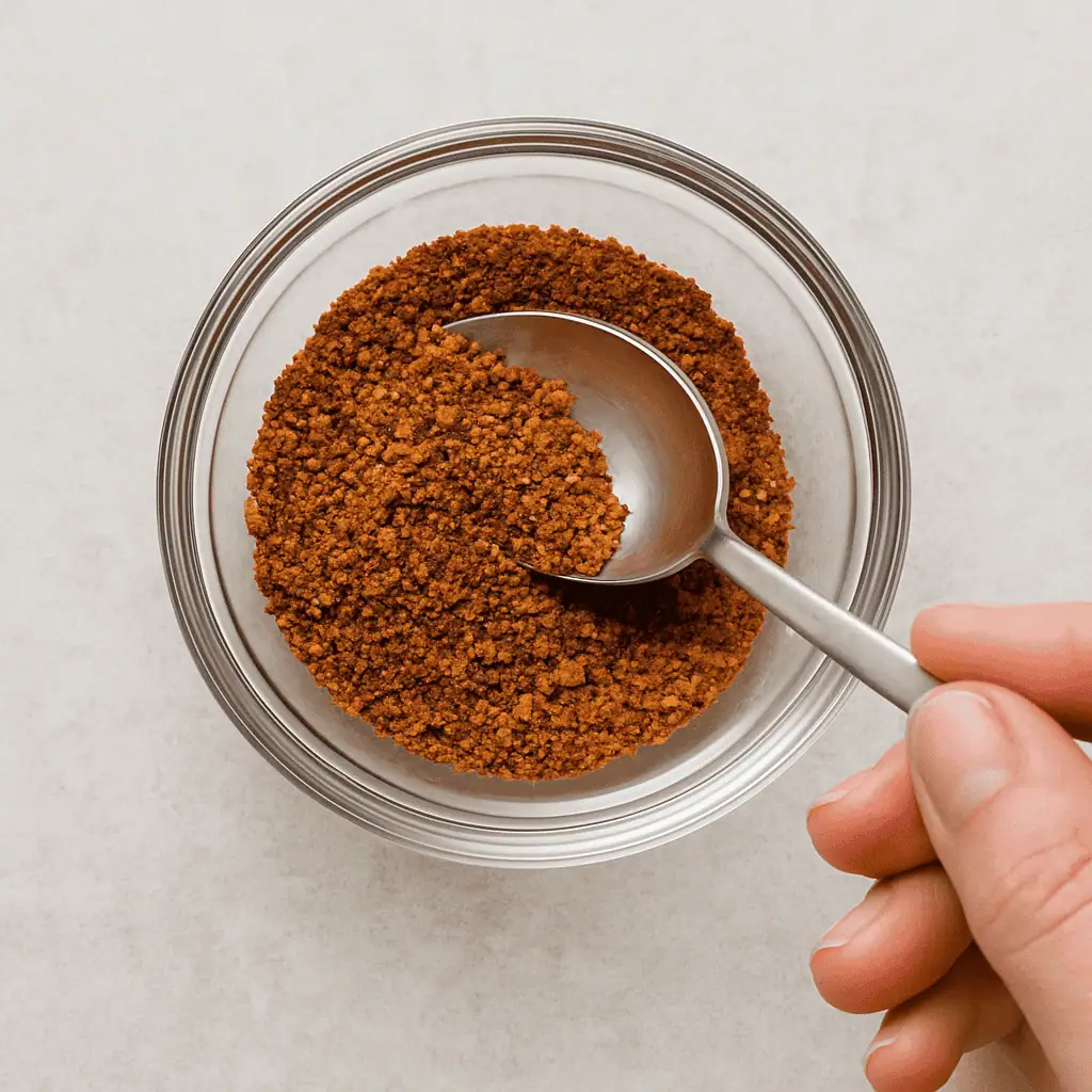 Make the seasoning: Mix 1 tbsp Cajun seasoning, 1 tsp brown sugar, and ½ tsp garlic powder in a small bowl.