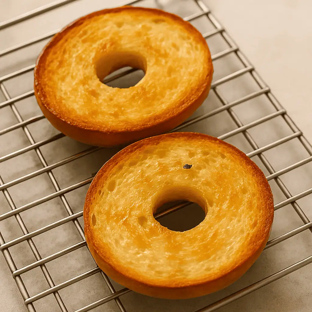 4. Toast bagels: While the salmon cooks, toast your bagels to your desired crispness.