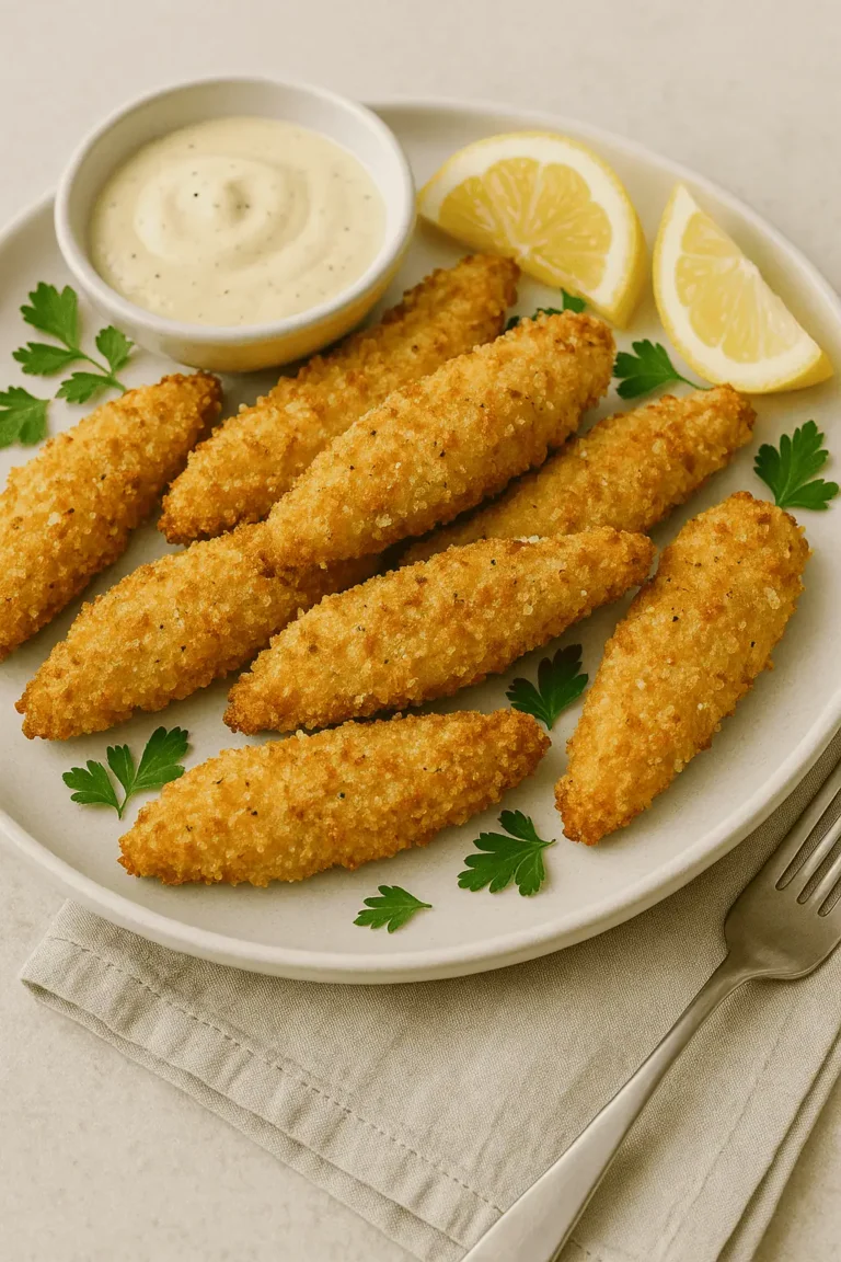 Crispy Parmesan Crusted Chicken Tenders