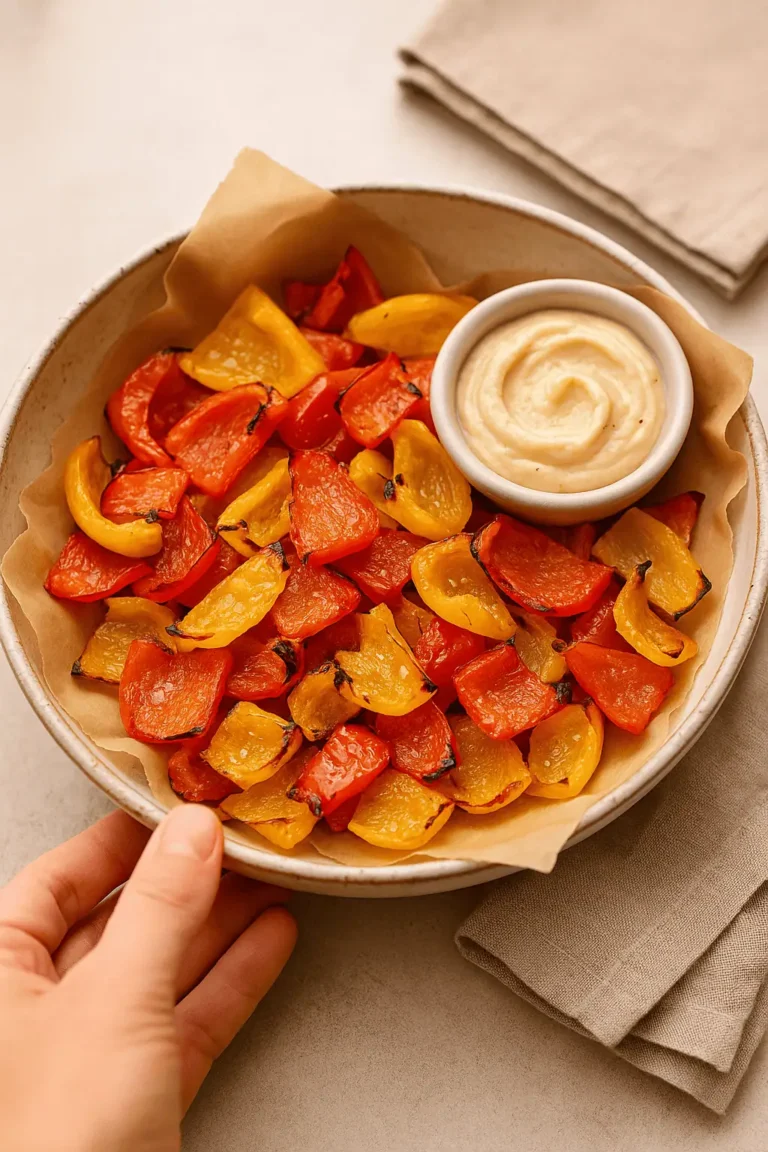 Bell Pepper Chips (Air Fryer Recipe)