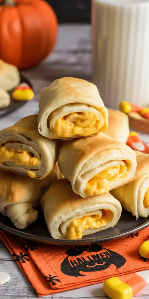 Candy Corn Crescent Rolls