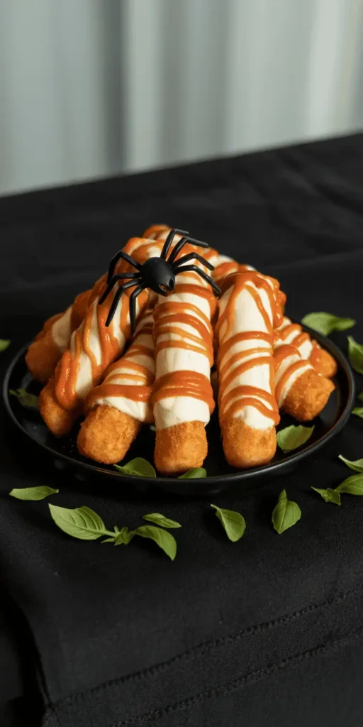 Creepy Crawly Mozzarella Sticks