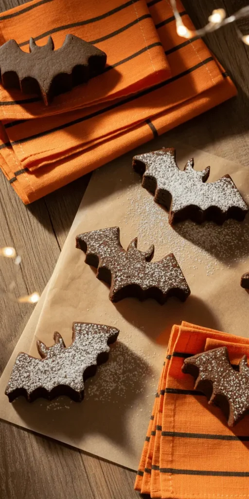 Bat-Shaped Brownie Bites