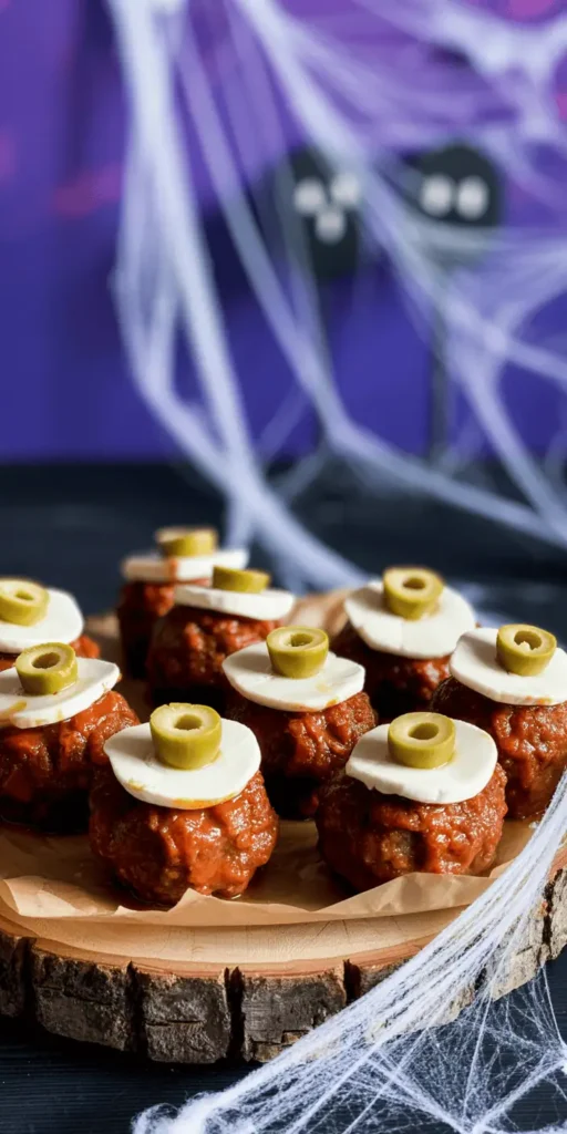 Monster Eyeball Meatballs