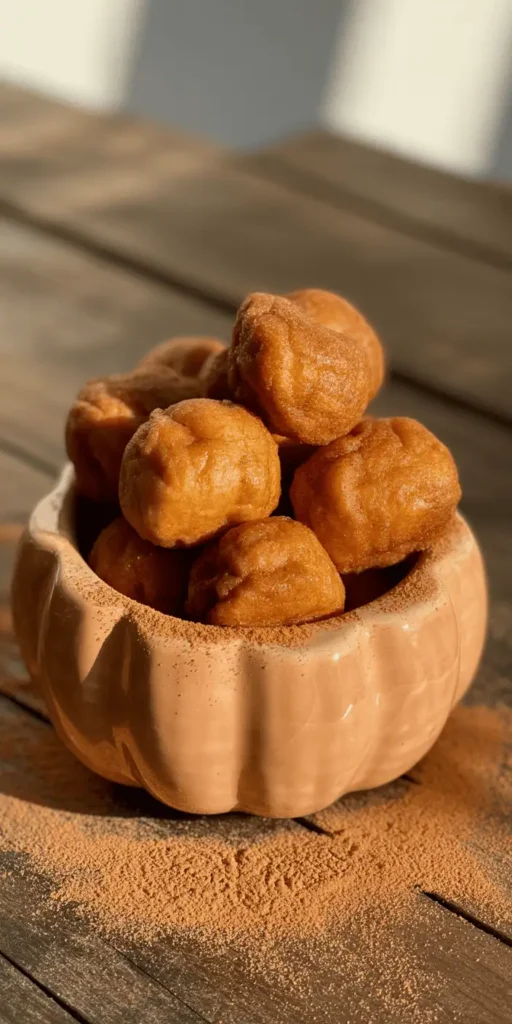 Pumpkin Spice Donut Holes