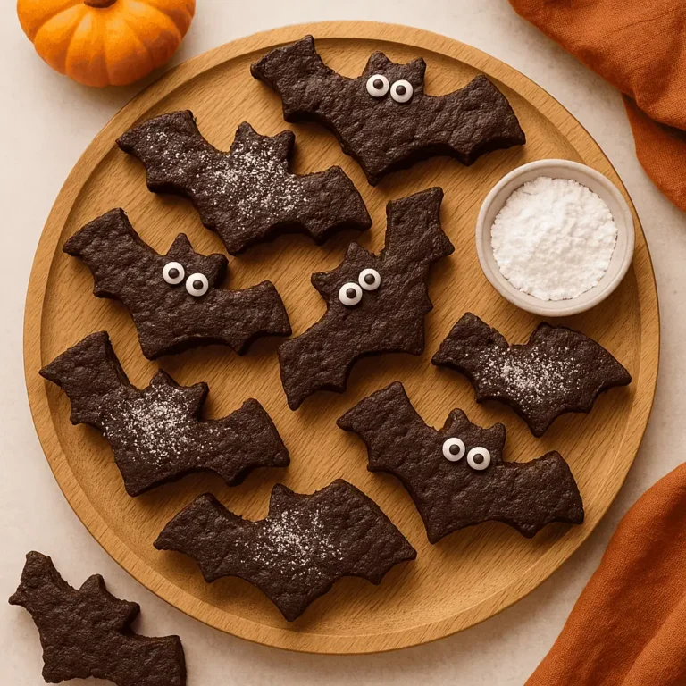 🦇 Air Fryer Bat-Shaped Brownie Bites (Kid-Friendly Halloween Treat)