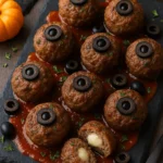 6. Cool slightly and serve: Let them sit for 2 minutes so the cheese sets a bit. Plate with a drizzle of “bloody” marinara or serve with toothpicks for party bites!