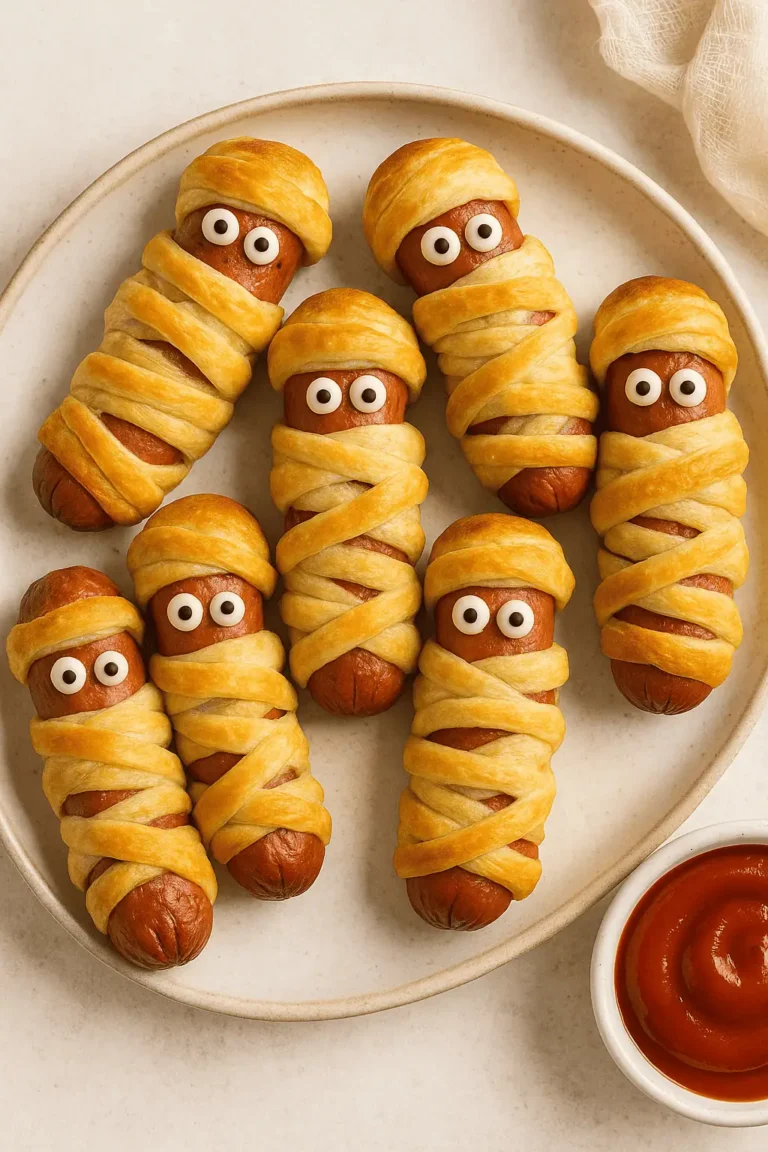 Air Fryer Mummy Hot Dogs