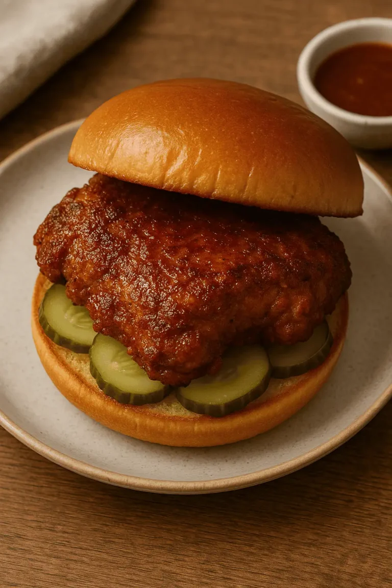 🧡 Air Fryer Nashville Hot Chicken Sandwich