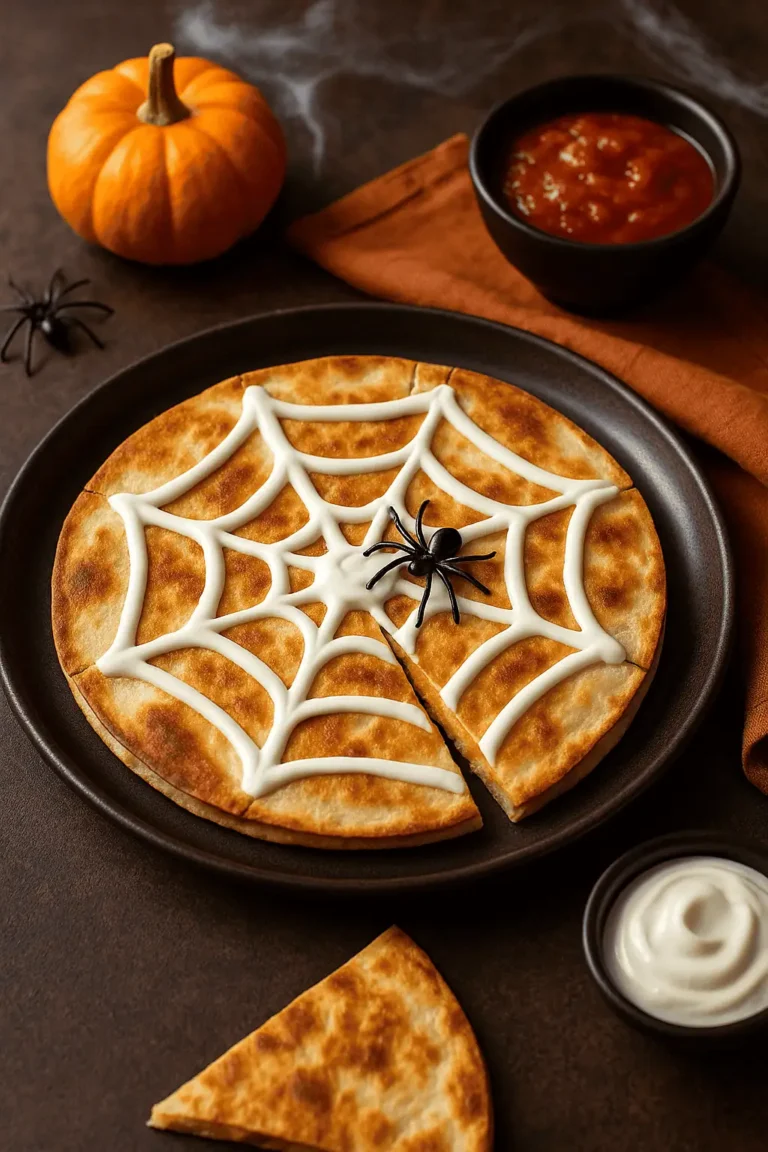 Spider Web Cheese Quesadillas (Air Fryer)