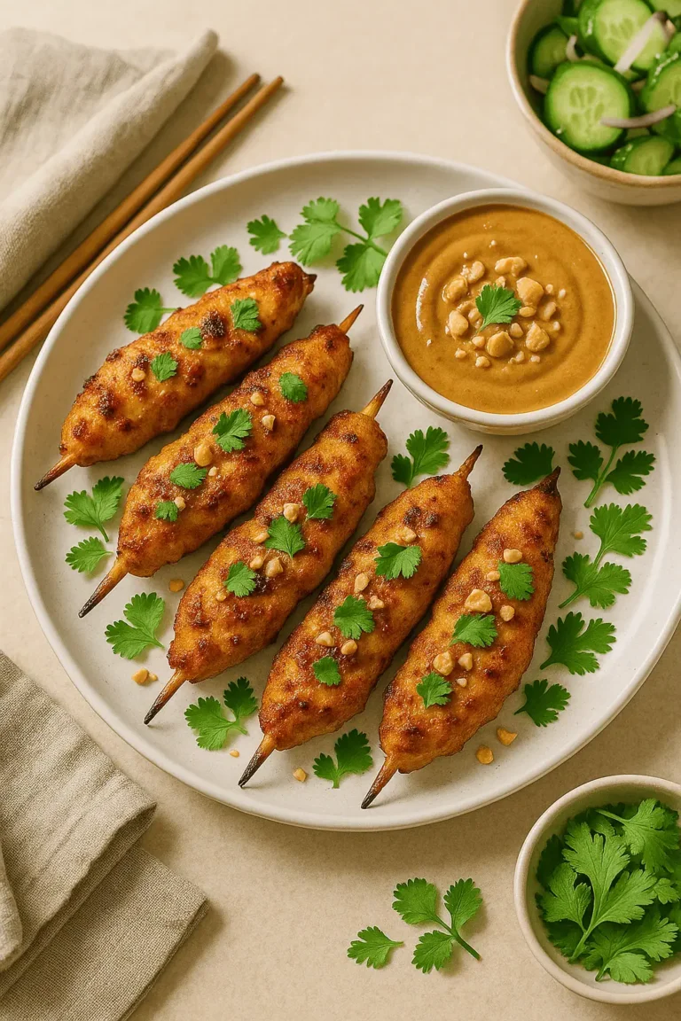 Thai-Inspired Chicken Satay (Air Fryer Recipe)