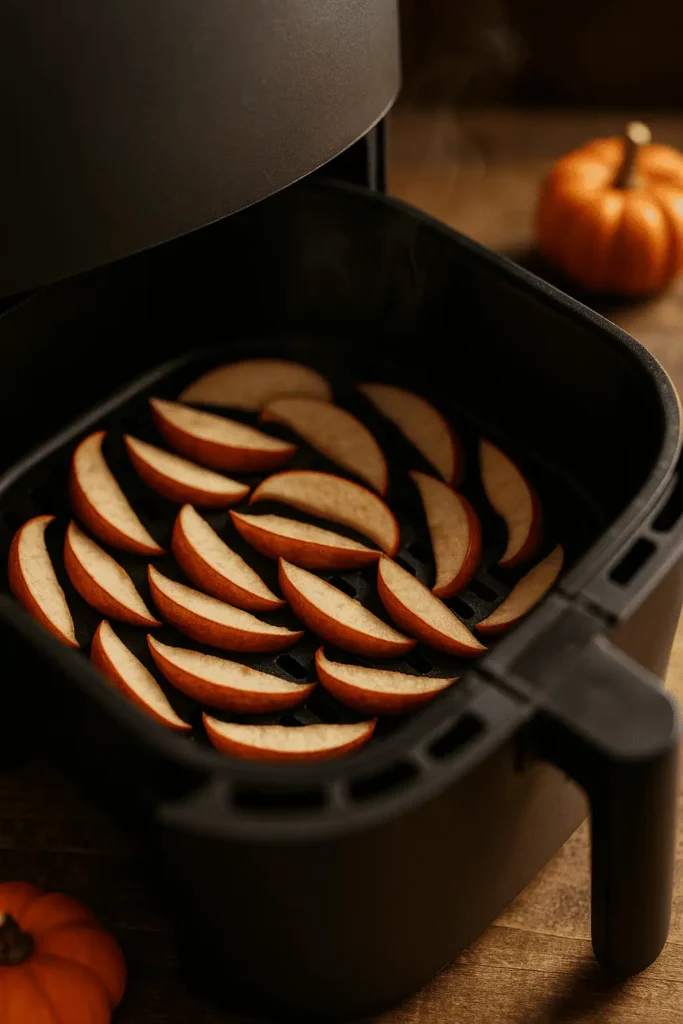 Air fry at 300°F (150°C) for 15–20 minutes, flipping halfway through, until lightly golden and crisp. Watch closely near the end to avoid burning.
