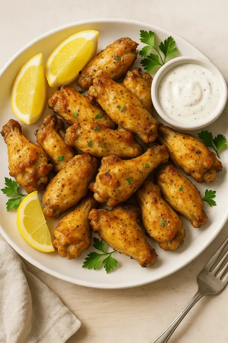 Air Fryer Lemon Pepper Chicken Wings