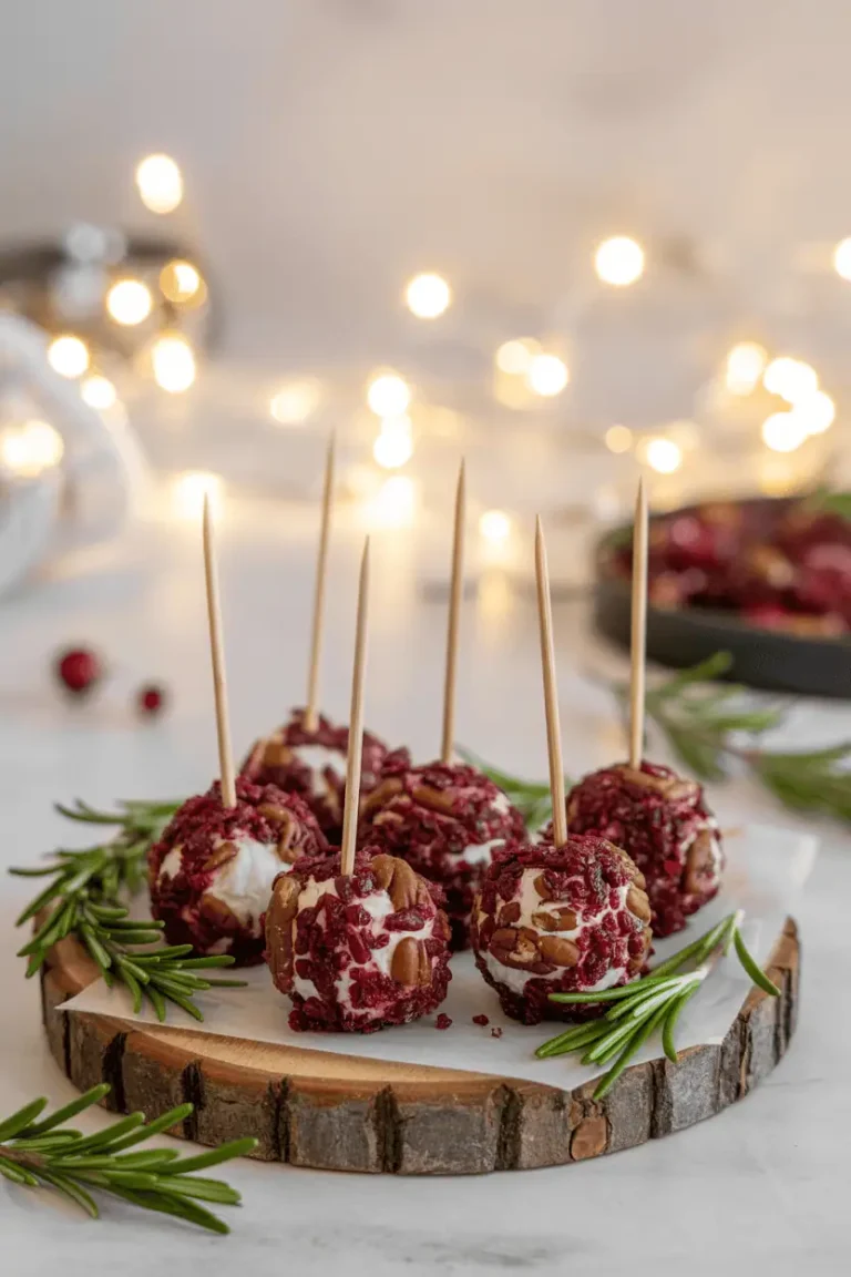 Cranberry-Pecan Goat Cheese Balls