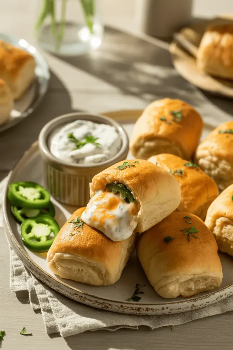 Air Fryer Jalapeño Popper Rolls