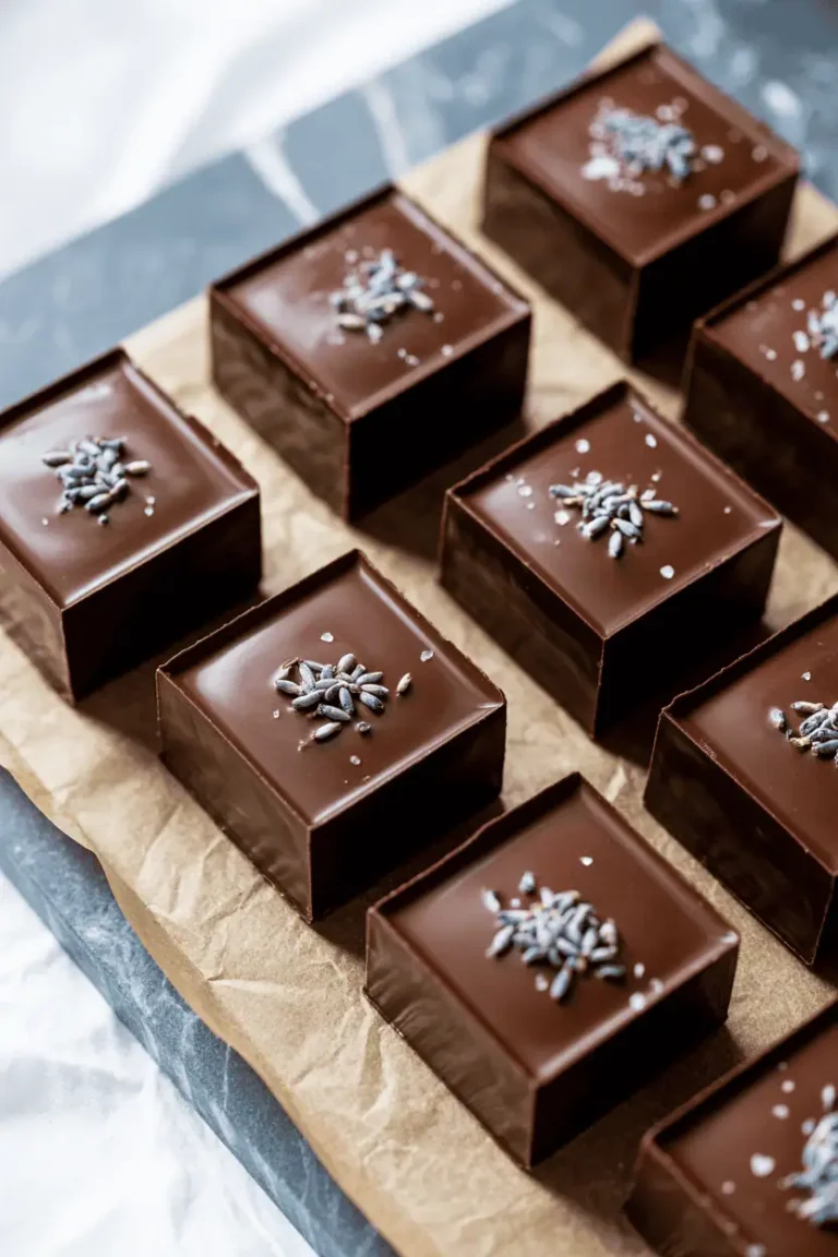 Mini Chocolate Lavender Bites