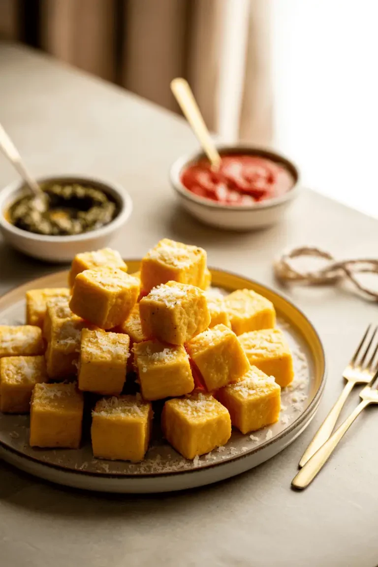 Air Fryer Parmesan Polenta Bites