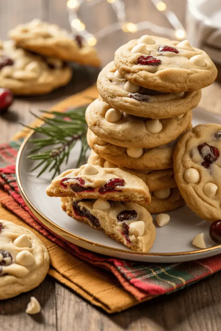 Air Fryer White Chocolate Cranberry Cookies