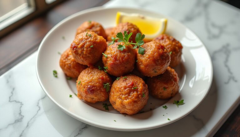 Air Fryer Monster Eyeball Meatballs