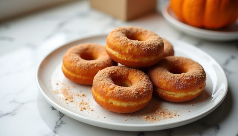 Air Fryer Pumpkin Spice Donuts